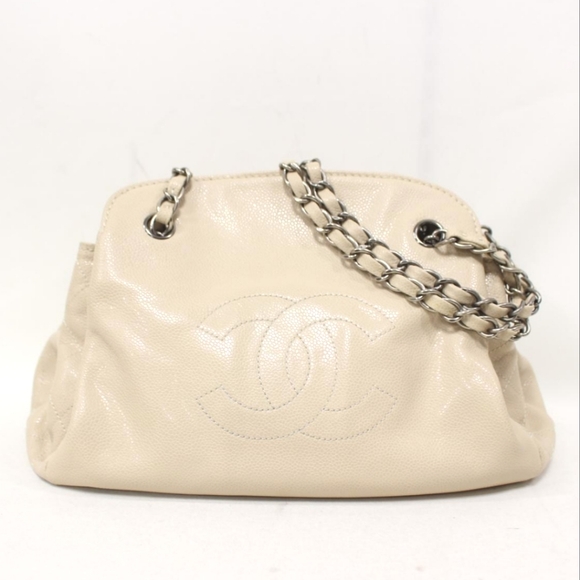 CHANEL Handbags - CHANEL Timeless Caviar Leather Chain Strap Accordion Shoulder Bag Purse